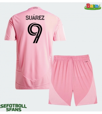 Inter Miami Luis Suarez #9 Hemmaställ Barn 2026-27 Kortärmad (+ Korta byxor)